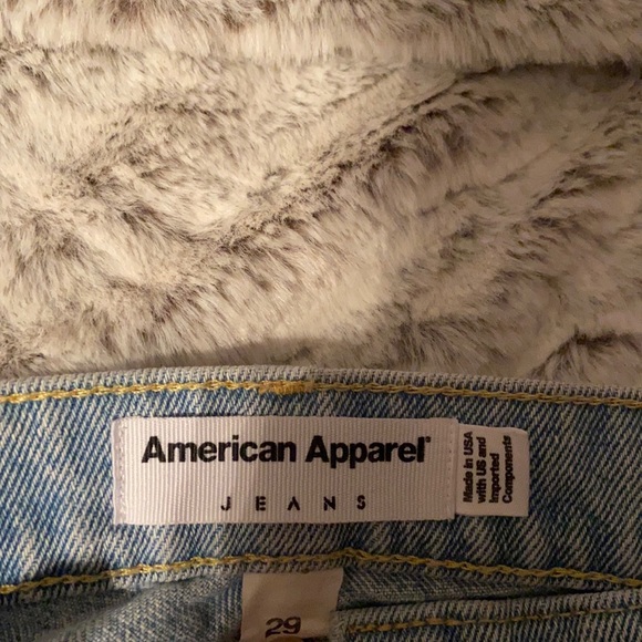 American Apparel - Straight Cut, High Waisted Jeans - Picture 2 of 2
